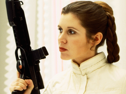 Leia with Blaster